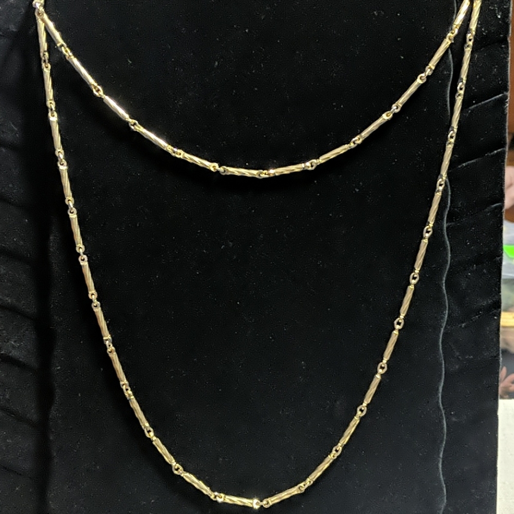 VTG Monet 54" Gold Tone Chain